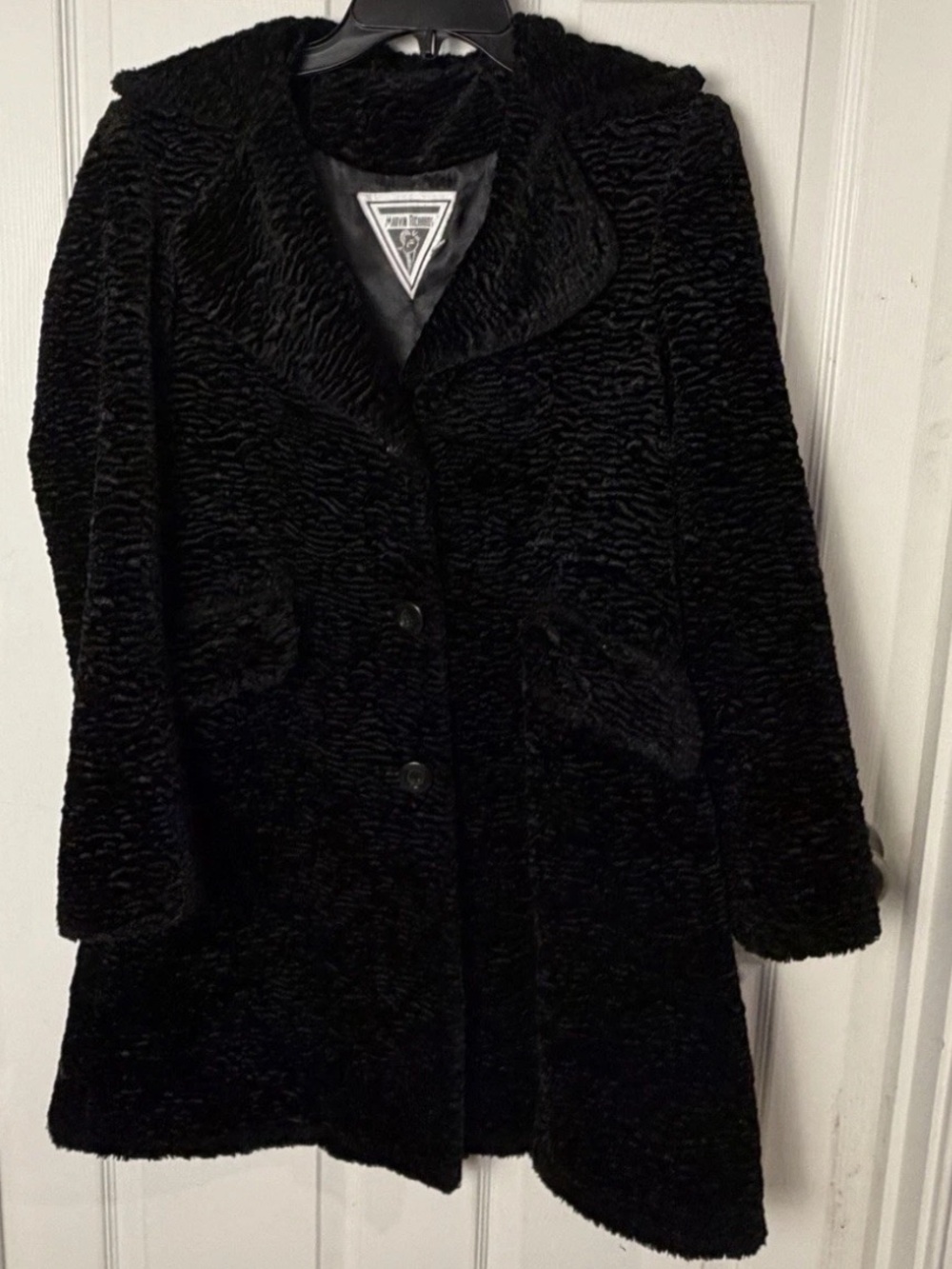 Marvin Richards Black Persian Lamb Coat